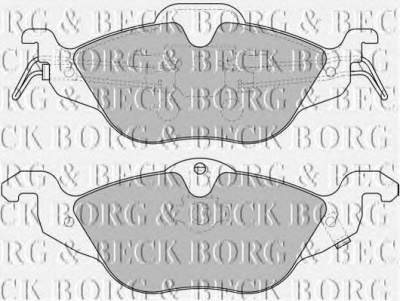 BORG & BECK bbp1563 -  Комплект тормозных колодок, дисковый тормоз